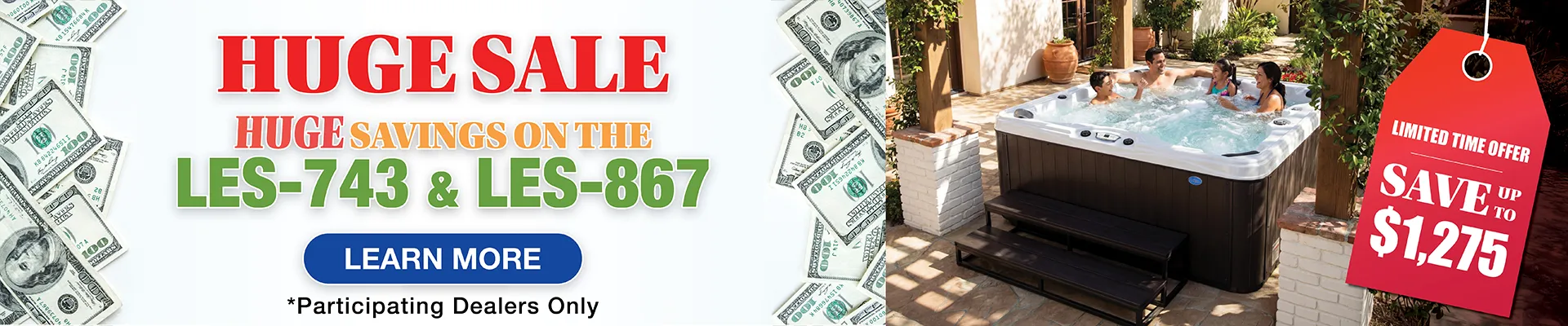 Calspas hot tub being used in a family setting - Madrid